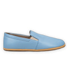 Top view Baby Blue Barefoot Shoes - Handcrafted Calf Leather | Bespoky