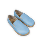 Women's Baby Blue Barefoot Shoes - Handcrafted Calf Leather Wide Toe Box | Bespoky