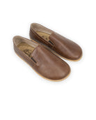 Women's Brown Barefoot Shoes - Handcrafted Calf Leather Wide Toe Box | Bespoky