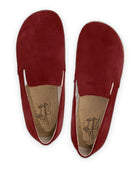 Side view Burgundy Barefoot Shoes - Calf Leather Zero Drop | Bespoky