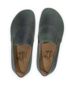 Side view Green Barefoot Shoes - Calf Leather Zero Drop | Bespoky