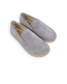 Women's Grey Barefoot Shoes - Handcrafted Calf Leather Wide Toe Box | Bespoky