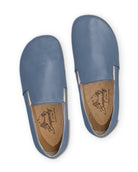 Side view Jean Blue Barefoot Shoes - Calf Leather Zero Drop | Bespoky