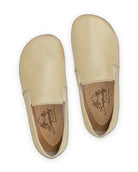 Side view Yellow Barefoot Shoes - Calf Leather Zero Drop | Bespoky