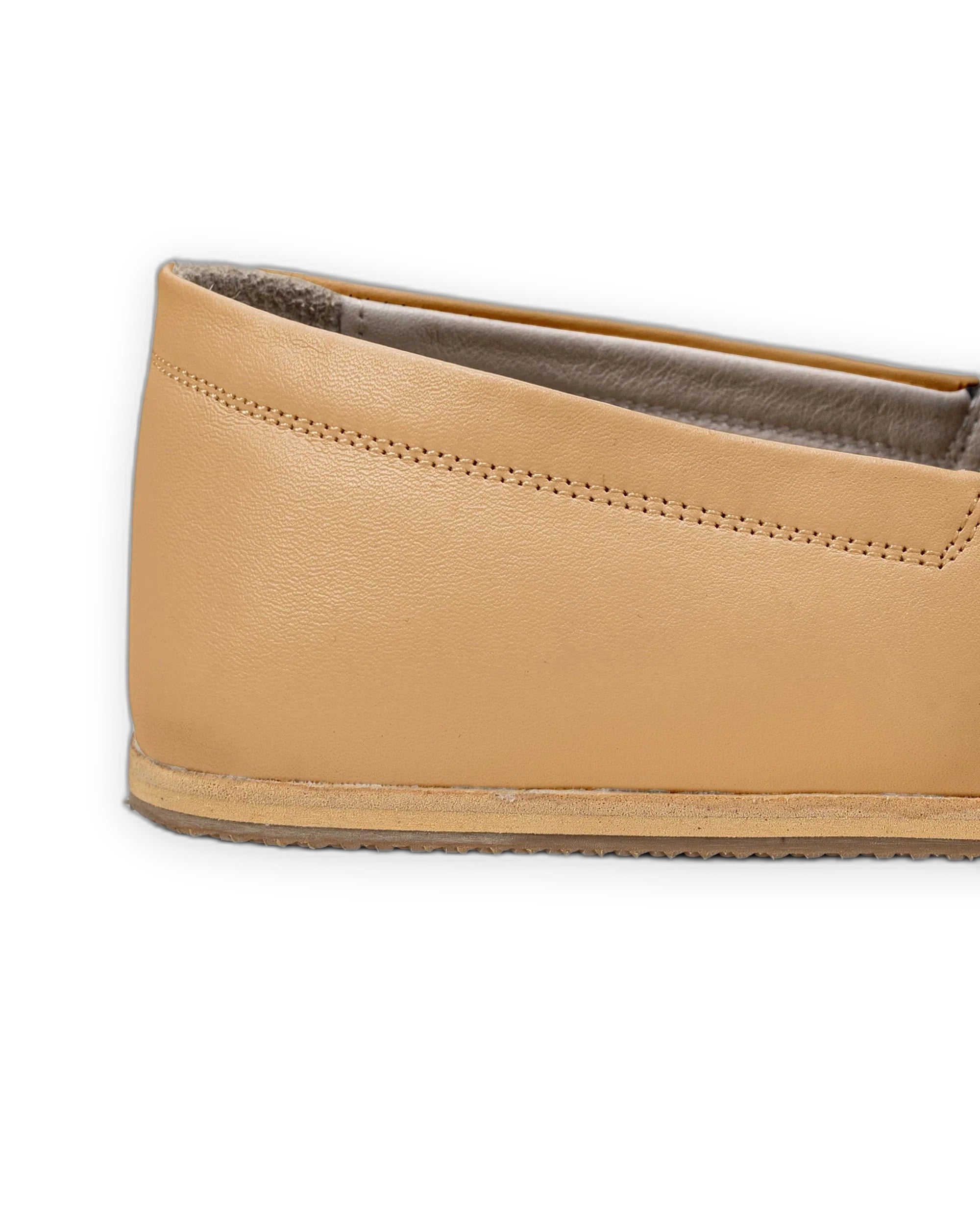 Top view Melon Yellow Barefoot Shoes - Handcrafted Calf Leather | Bespoky