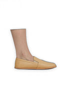 Pair Melon Yellow Barefoot Shoes - Barefoot Wide Toe Calf Leather | Bespoky