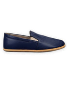 Top view Navy Blue Barefoot Shoes - Handcrafted Calf Leather | Bespoky