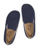 Side view Navy Barefoot Shoes - Calf Leather Zero Drop | Bespoky