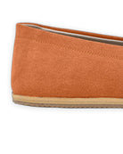 Top view Orange Barefoot Shoes - Handcrafted Calf Leather | Bespoky