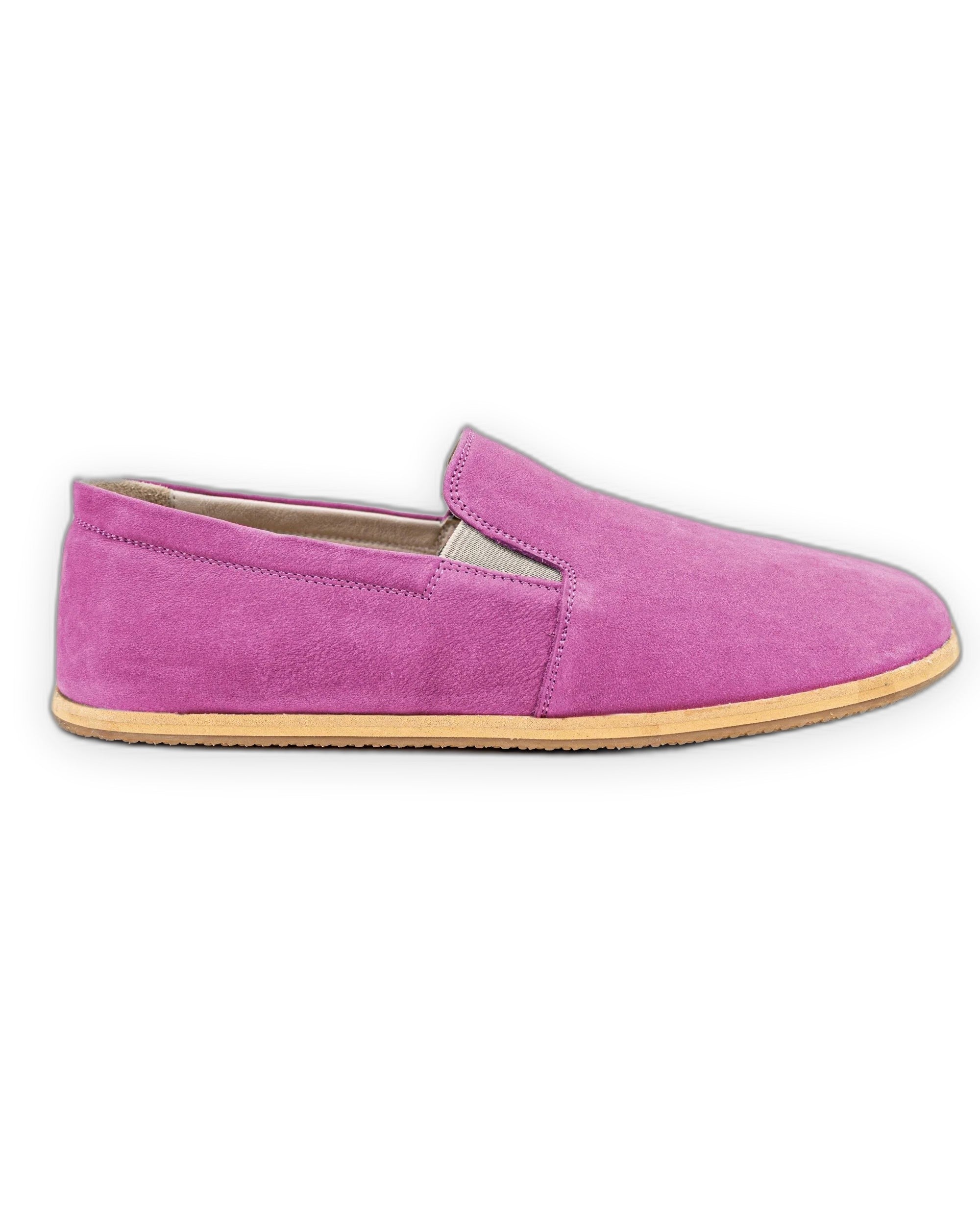 Top view Pink Barefoot Shoes - Handcrafted Calf Leather | Bespoky