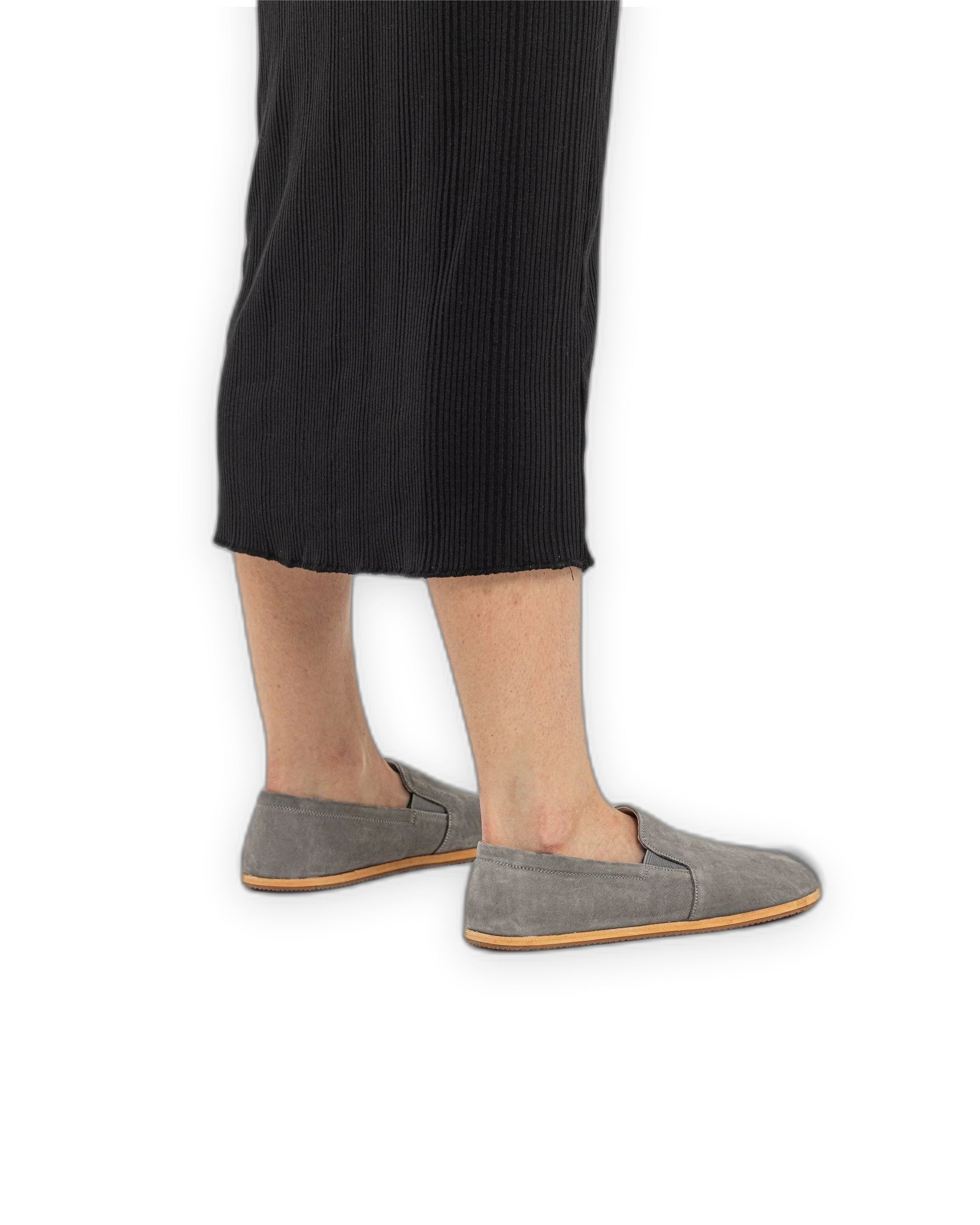 Pair Smoked Barefoot Shoes - Barefoot Wide Toe Calf Leather | Bespoky