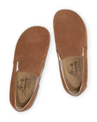 Side view Tan Barefoot Shoes - Calf Leather Zero Drop | Bespoky