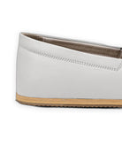 Back view White Barefoot Shoes - Calf Leather Handcrafted | Bespoky