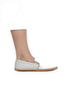 Sole detail White Barefoot Shoes - Zero Drop Calf Leather | Bespoky