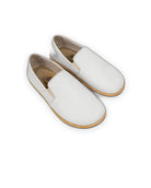 Women's White Barefoot Shoes - Handcrafted Calf Leather Wide Toe Box | Bespoky