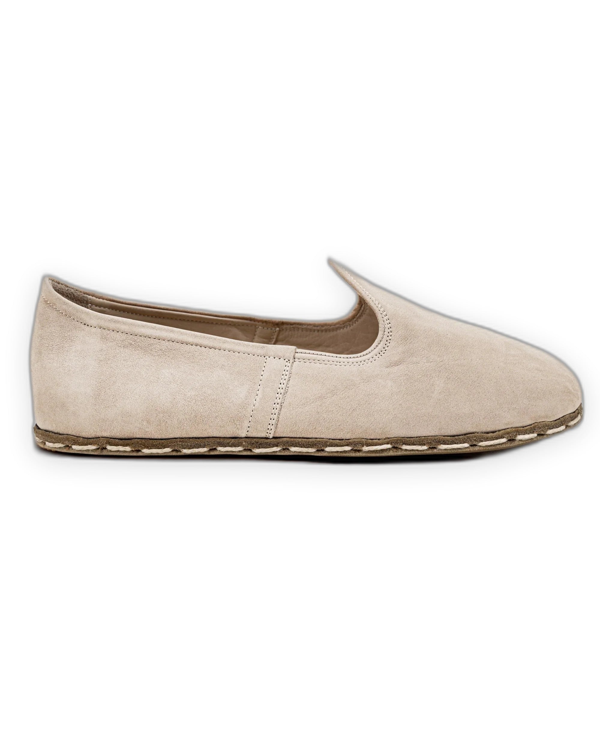 Pair Beige Barefoot Yemeni - Barefoot Wide Toe Calf Leather | Bespoky