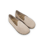 Women's Beige Barefoot Yemeni - Handcrafted Calf Leather Wide Toe Box | Bespoky