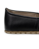 Top view Black Barefoot Yemeni - Handcrafted Calf Leather | Bespoky