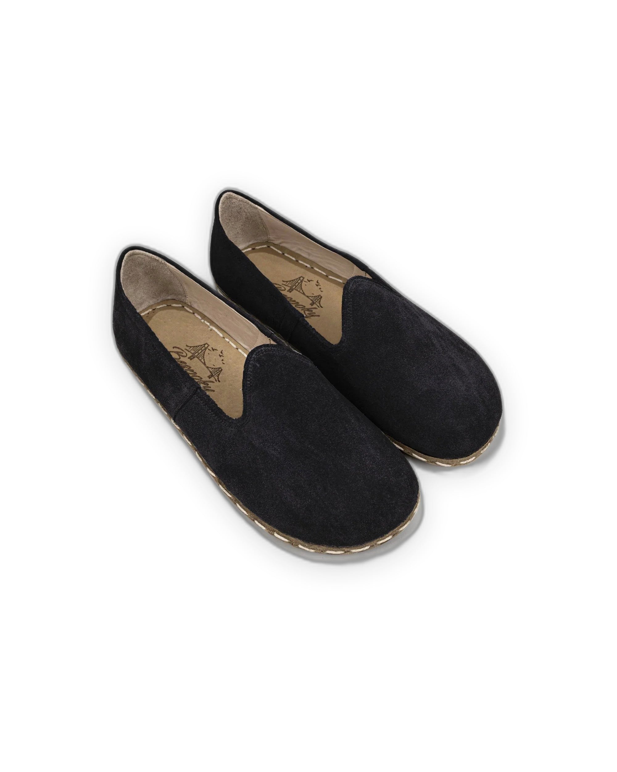 Women's Black Barefoot Yemeni - Handcrafted Calf Leather Wide Toe Box | Bespoky
