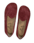 Side view Burgundy Barefoot Yemeni - Calf Leather Zero Drop | Bespoky