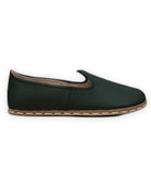 Detail Dark Green Barefoot Yemeni - Handcrafted Calf Leather Turkey | Bespoky