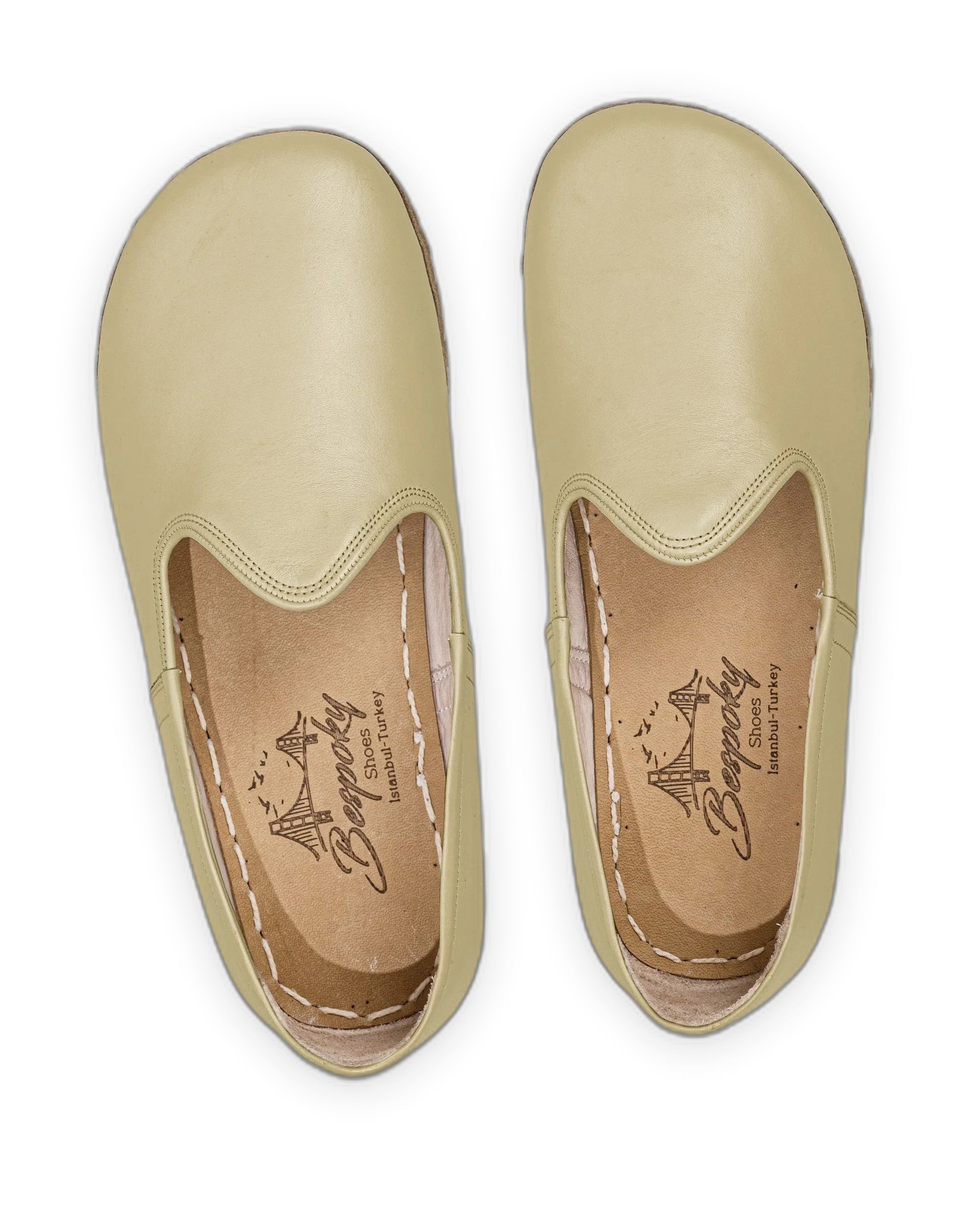 Side view Yellow Barefoot Yemeni - Calf Leather Zero Drop | Bespoky