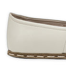 Top view Lucas Beige Barefoot Yemeni - Handcrafted Calf Leather | Bespoky