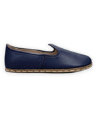 Pair Navy Blue Barefoot Yemeni - Barefoot Wide Toe Calf Leather | Bespoky