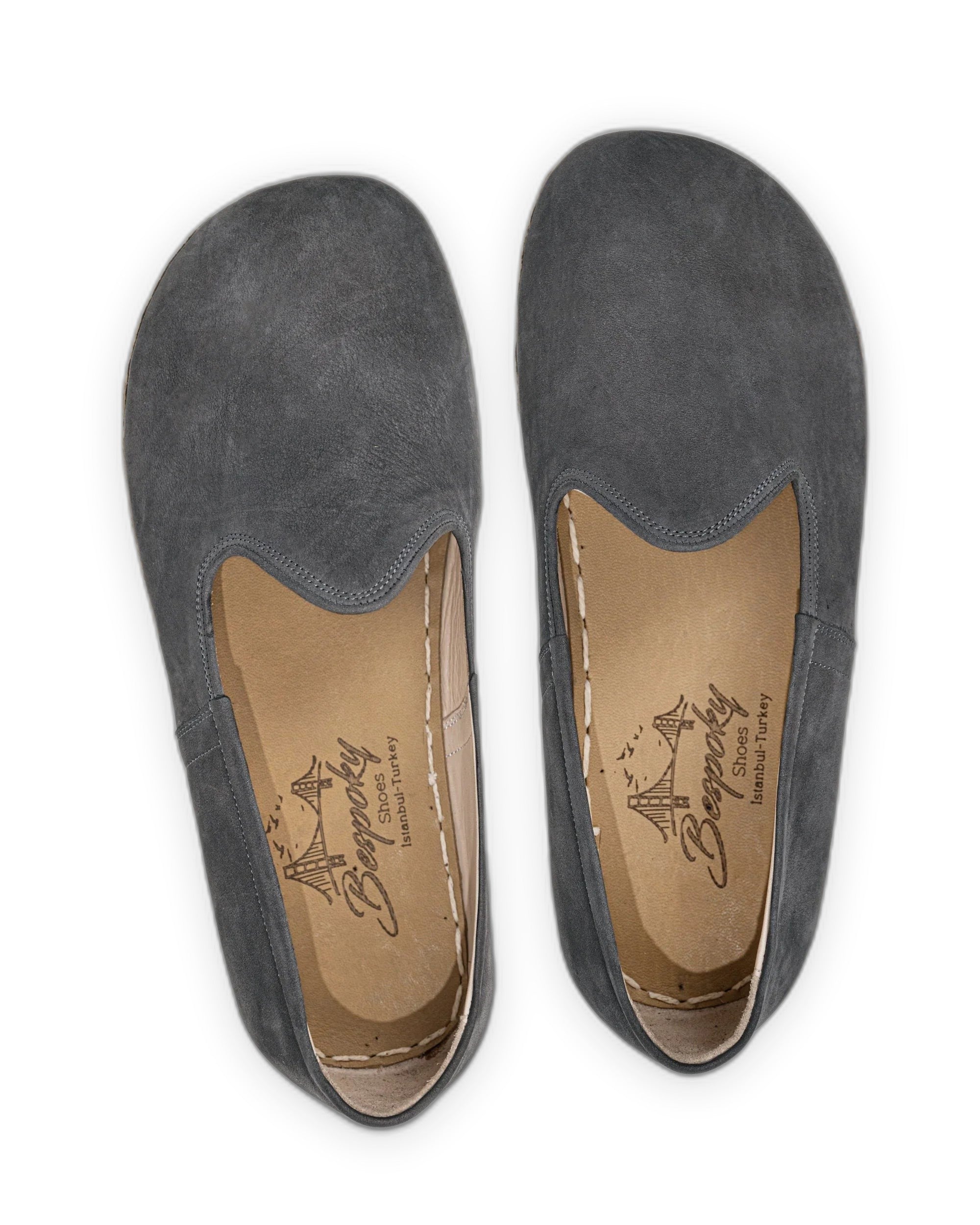 Side view Smoked Barefoot Yemeni - Calf Leather Zero Drop | Bespoky