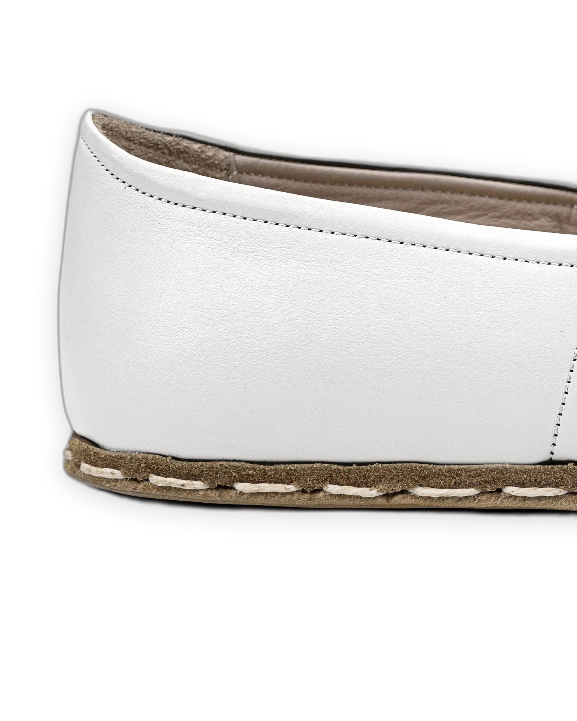 Side view White Barefoot Yemeni - Calf Leather Zero Drop | Bespoky