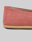 Detail Pink Suede Barefoot Shoes - Handcrafted Calf Leather Turkey | Bespoky