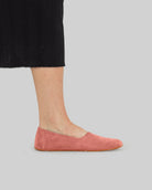 Pair Pink Ballet Flats - Barefoot Wide Toe Calf Leather | Bespoky