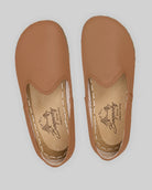 Top view Tan Barefoot Yemeni - Handcrafted Calf Leather | Bespoky