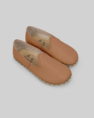 Women's Tan Barefoot Yemeni - Handcrafted Calf Leather Wide Toe Box | Bespoky