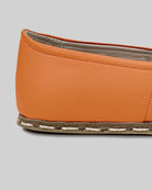 Top view Orange Barefoot Yemeni - Handcrafted Calf Leather | Bespoky