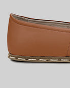 Detail Dark Brown Barefoot Yemeni - Handcrafted Calf Leather Turkey | Bespoky