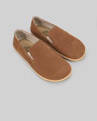 Women's Tan Barefoot Shoes - Handcrafted Calf Leather Wide Toe Box | Bespoky