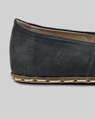 Top view Smoked Nubuck Barefoot Yemeni - Handcrafted Calf Leather | Bespoky