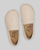 Back view Beige Barefoot Shoes - Calf Leather Handcrafted | Bespoky