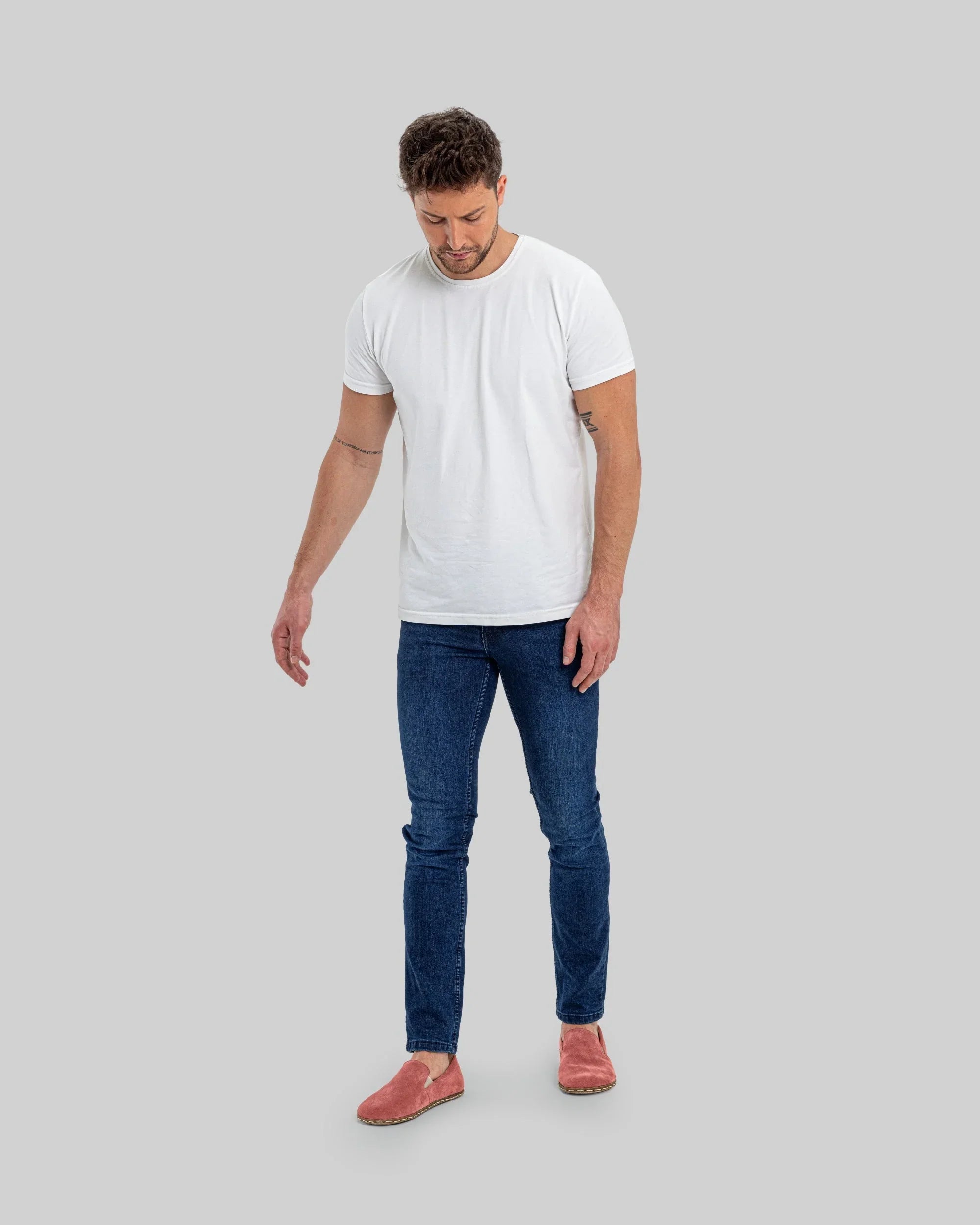Pair Pink Barefoot Shoes - Barefoot Wide Toe Calf Leather | Bespoky