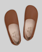 Sole detail Dark Brown Ballet Flats - Zero Drop Calf Leather | Bespoky