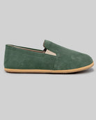 Back view Green Barefoot Shoes - Calf Leather Handcrafted | Bespoky