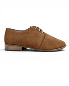 Side view Tan Pointed Toe Oxford - Calf Leather Zero Drop | Bespoky