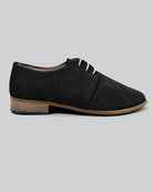 Side view Black Pointed Toe Oxford - Calf Leather Zero Drop | Bespoky