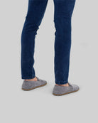 Top view Grey Suede Barefoot Shoes - Handcrafted Calf Leather | Bespoky