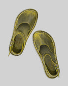 Women's Yellow Barefoot Sandal - Handcrafted Calf Leather Wide Toe Box | Bespoky