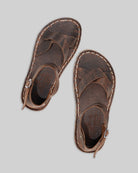 Women's Tan Barefoot Sandal - Handcrafted Calf Leather Wide Toe Box | Bespoky