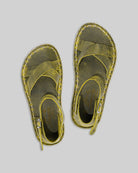 Women's Yellow Barefoot Sandal - Handcrafted Calf Leather Wide Toe Box | Bespoky