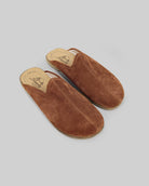 Men's Suede Slippers - Handcrafted Calf Leather Wide Toe Box | Bespoky
