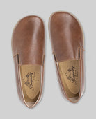 Top view Brown Barefoot Shoes - Handcrafted Calf Leather | Bespoky